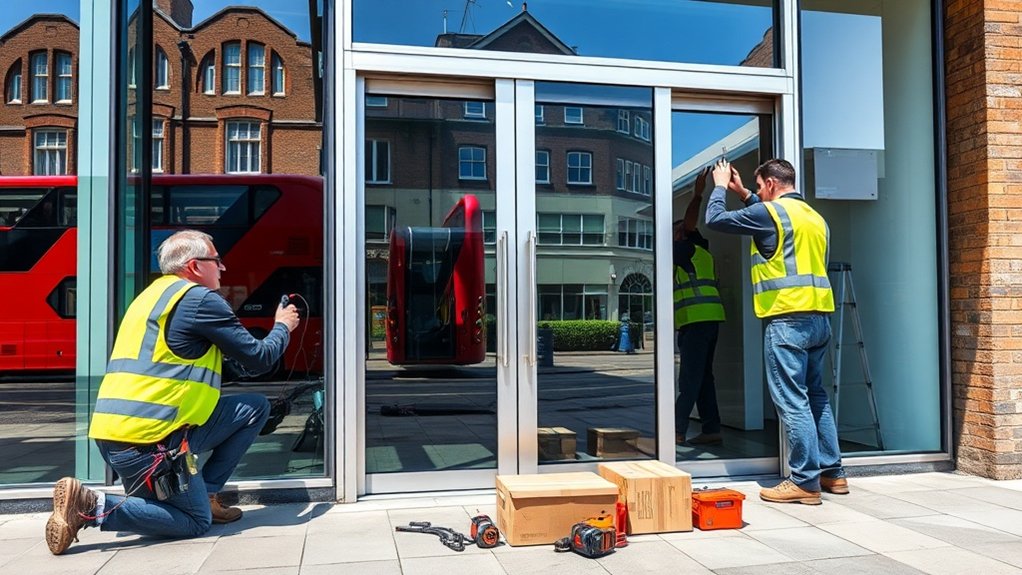 Automatic Door Installation Cobham
