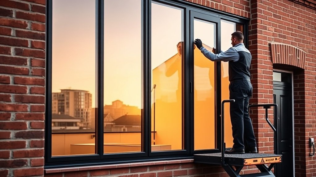 Glazier in Between Streets