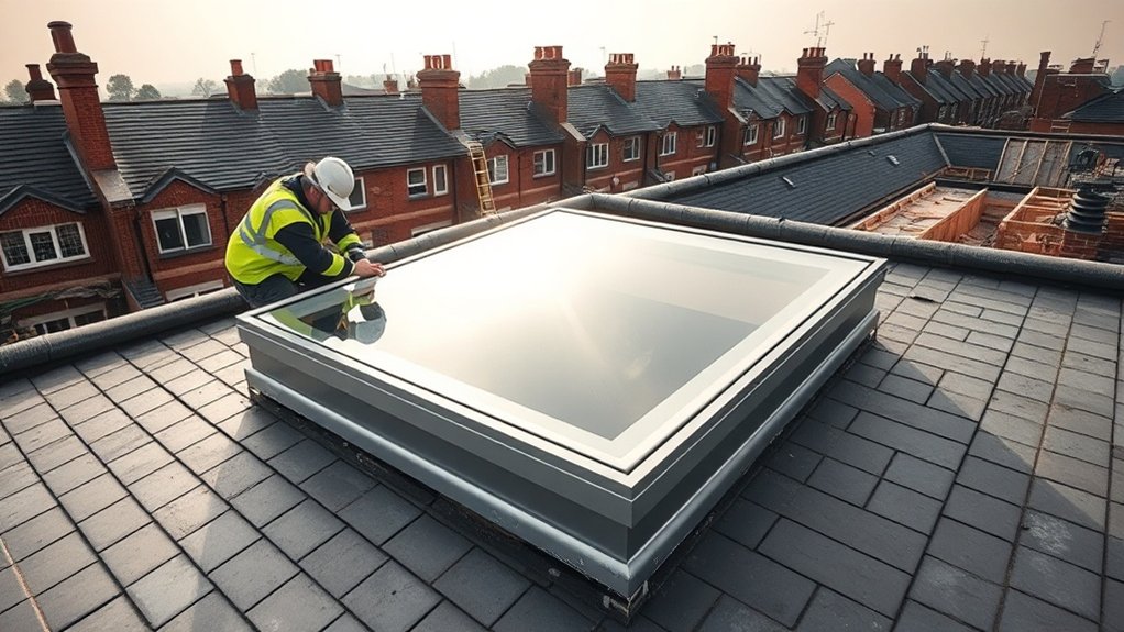 Skylight Installation Between Streets