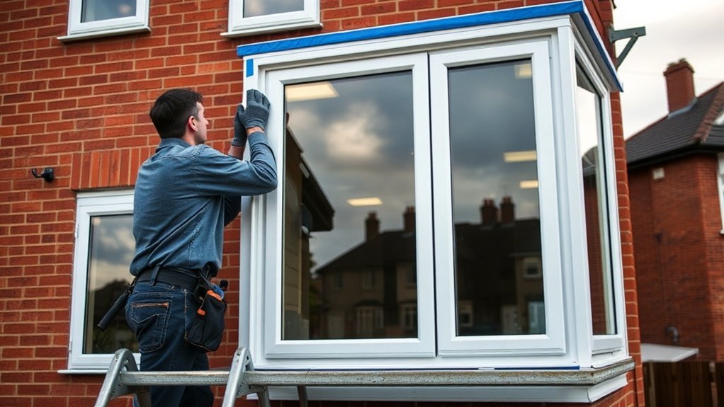 Window Installation Between Streets